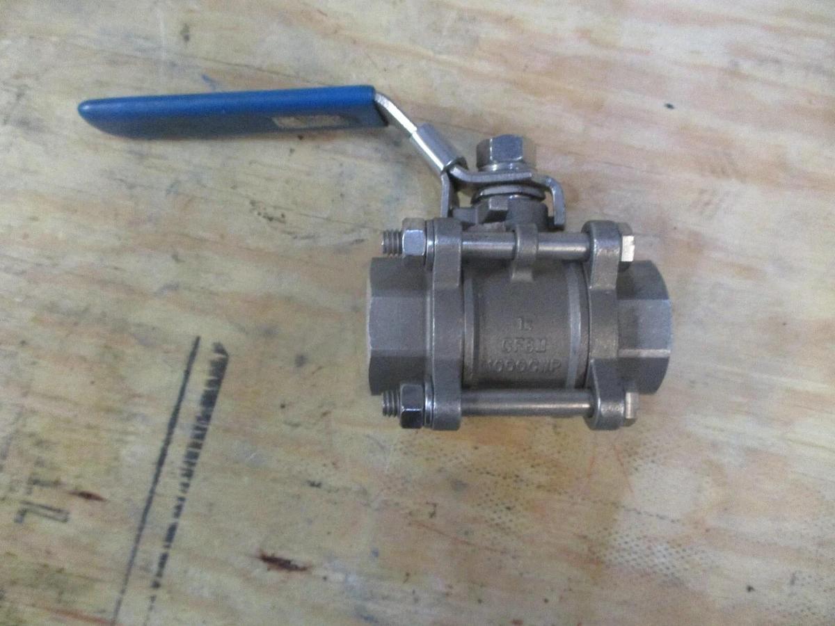 Used FNW 1" SOCKET WELD STAINLESS BALL VALVE, #1201023J NEW