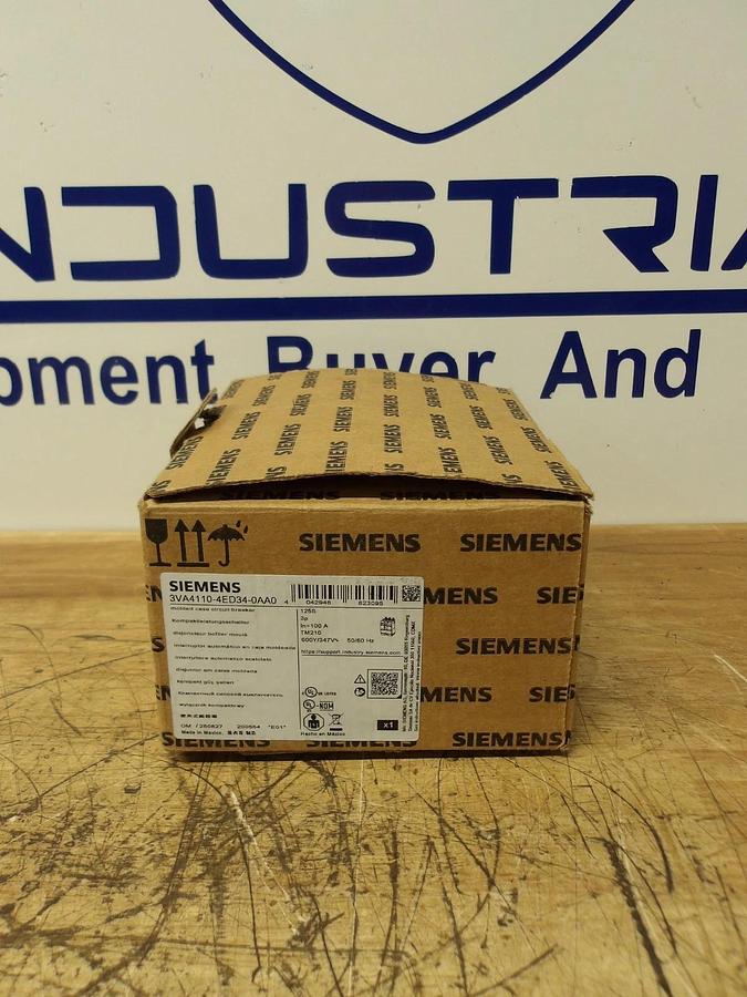 SIEMENS 100 AMP BREAKER 3VA4110-4ED34-0AA0, #123927G NIB