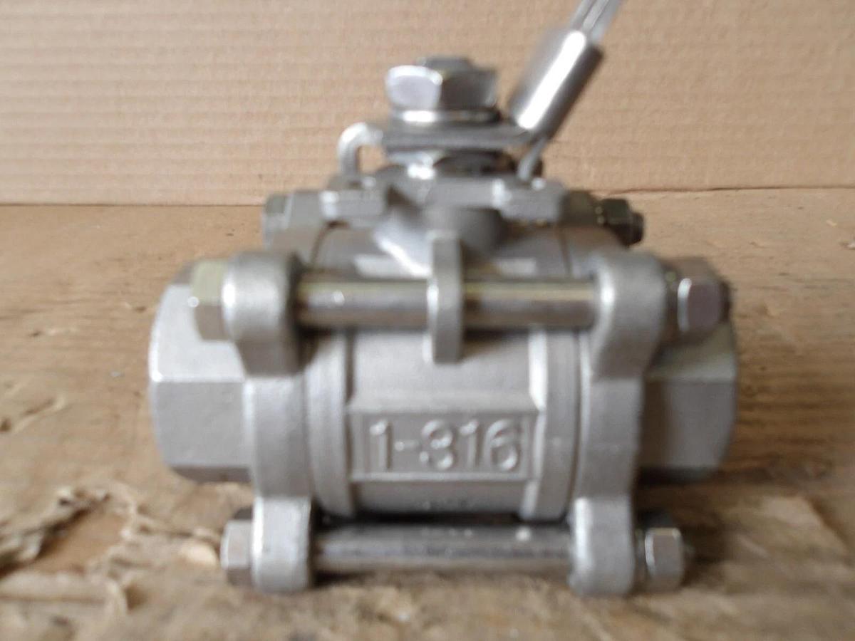 Used PINACLE 1" S/S BALL VALVE, #8121140G NEW