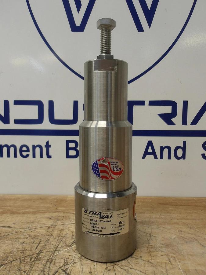 Used STRAVAZ 1" PRESSURE RELIEF VALVE BPS05-10T-N6408, #430826G NEW
