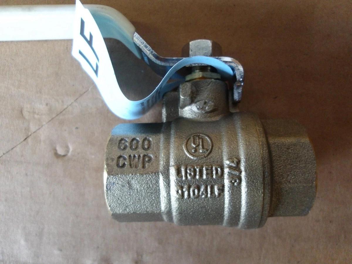 Used APOLLO 3/4" BRASS BALL VALVE (LOT OF 3) #108825G NEW