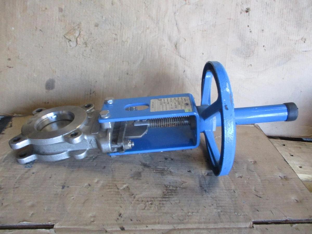 Used ORBINOX 3" STAINLESS KNIFE GATE VALVE 20-3636RI, #75850J USED