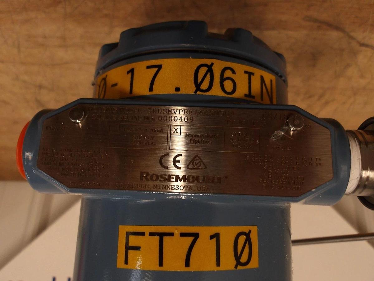 ROSEMOUNT 3051 FLOW METER 3" S/S, #92208G NIB