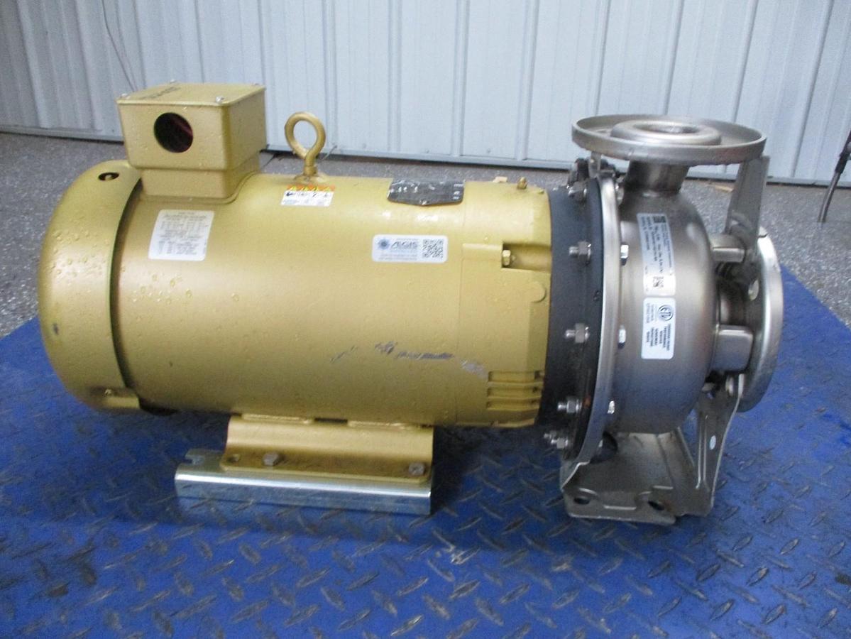 Used EBARA 2" X 2-1/2" STAINLESS 15 HP MOTOR, #6121018J NEW