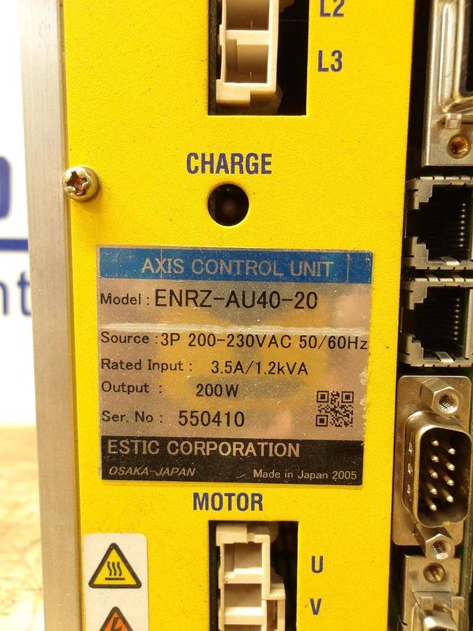 Used ESTIC ENRZ-AU40-20 AXIS CONTROL UNIT, #1131030G USED