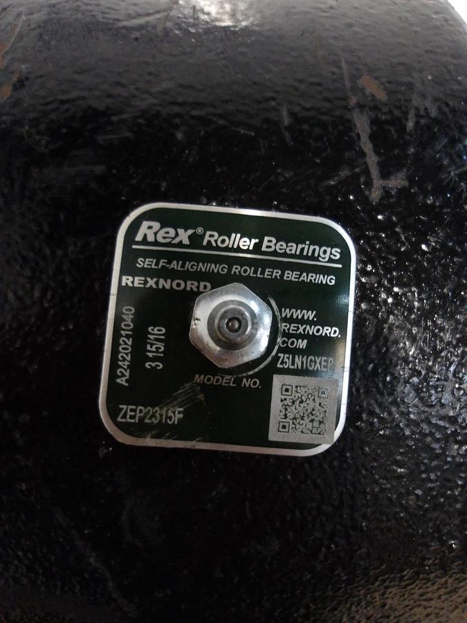 Used REXNORD 3-15/16" SELF-ALIGNING PILLOW BLOCK BEARING ZEP2315F, #79126G NEW