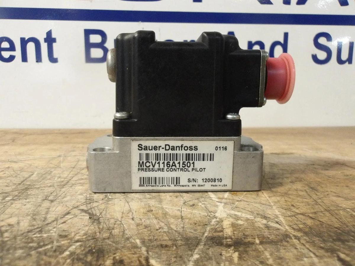 Used SAUER-DANFOSS MCV116A1501 PRESSURE CONTROL PILOT VALVE, #825115G USED