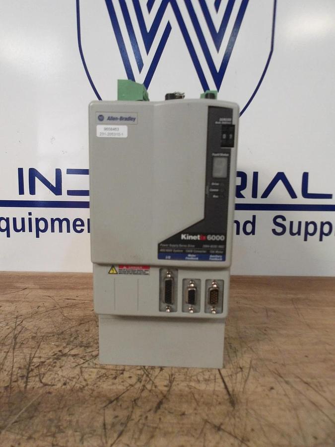 Used ALLEN BRADLEY KINETIX 6000 SERVO DRIVE & POWER SUPPLY 2094-BC02, #2261246G REMAN
