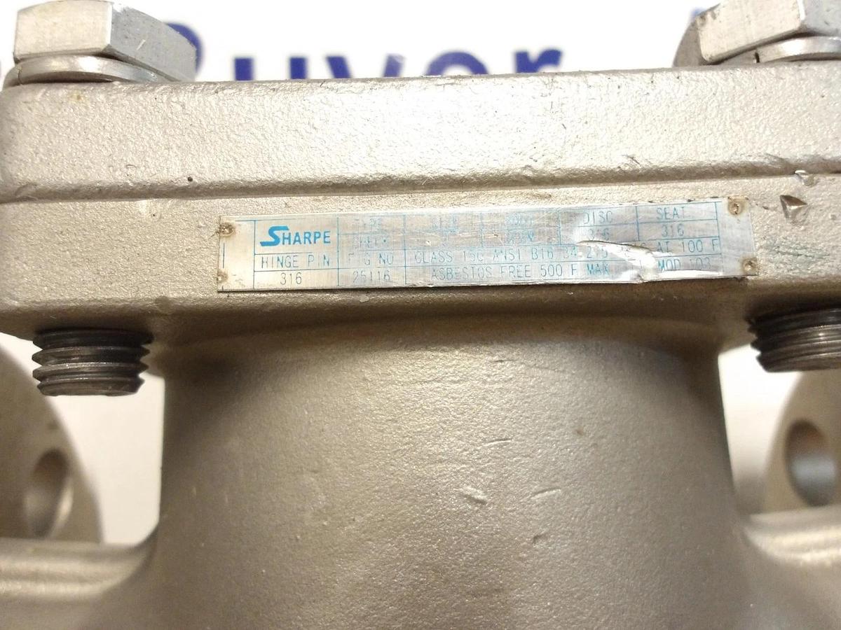 Used SHARE 2" SWING DISK CHECK VALVE 25116, #87237G NEW