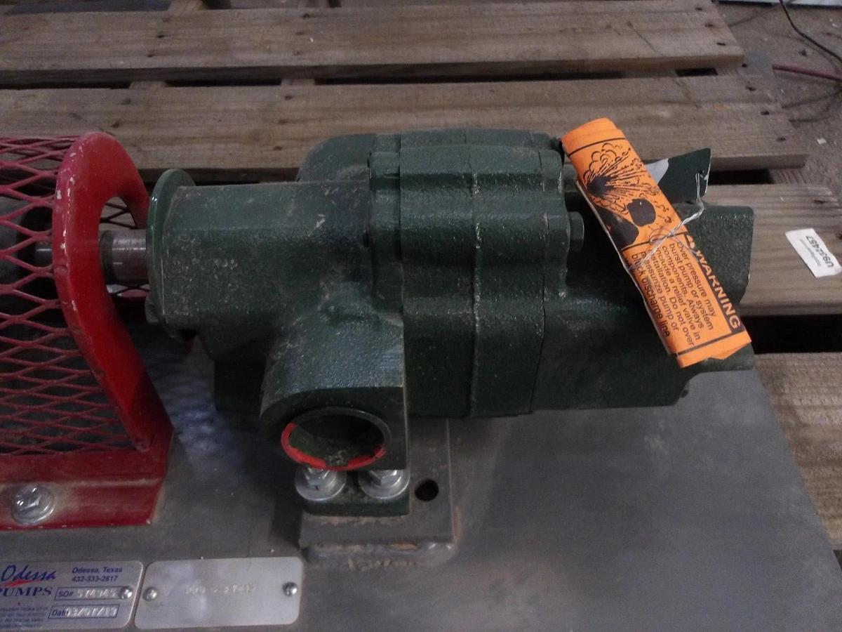 Used ROPER 1-1/2" PUMP W/ 5 HP MOTOR, #1111310GJW NEW