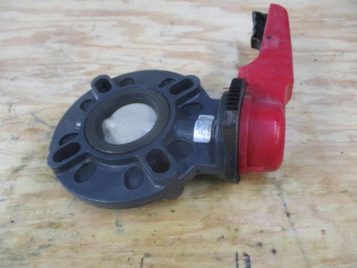 Used ASAHI 3" PVC BUTTERFLY VALVE, #1171018J USED