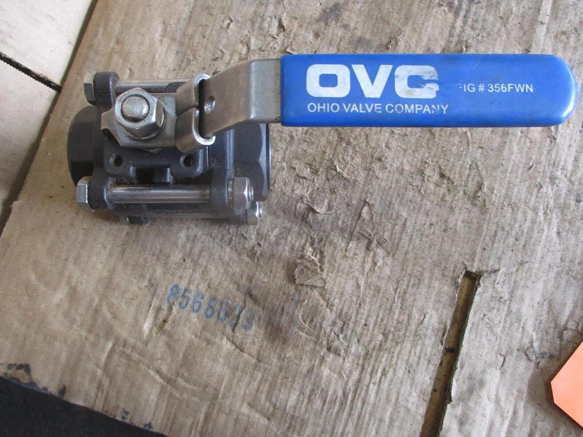 Used OVC 1-1/2" STEEL BALL VALVE (SOCKET WELD) #78224J NEW