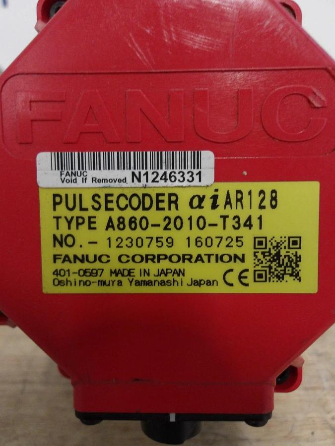 Used FANUC A06B-0212-B605 AC SERVO MOTOR, 4000 RPM, #5141053G REMANUFACTURED