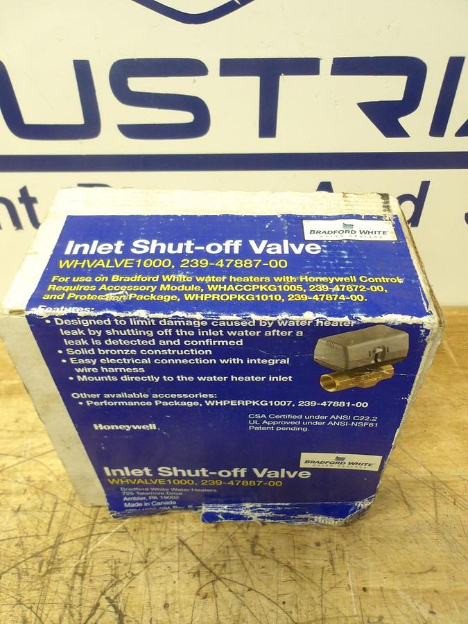 HONEYWELL 3/4" X 1" INLET SHUT-OFF VALVE, #426211G NIB