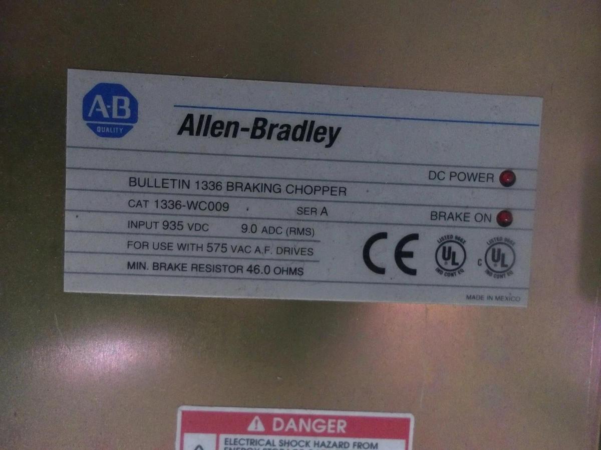 Used ALLEN BRADLEY 1336F CENTERLINE BUCKET W/ 5 HP DRIVE, #1029130G USED