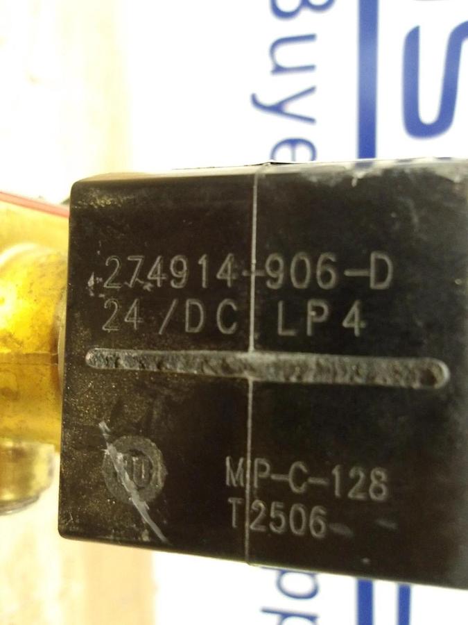 Used ASCO RED HAT 1/2" BRASS SOLENOID VALVE, #611140G NEW