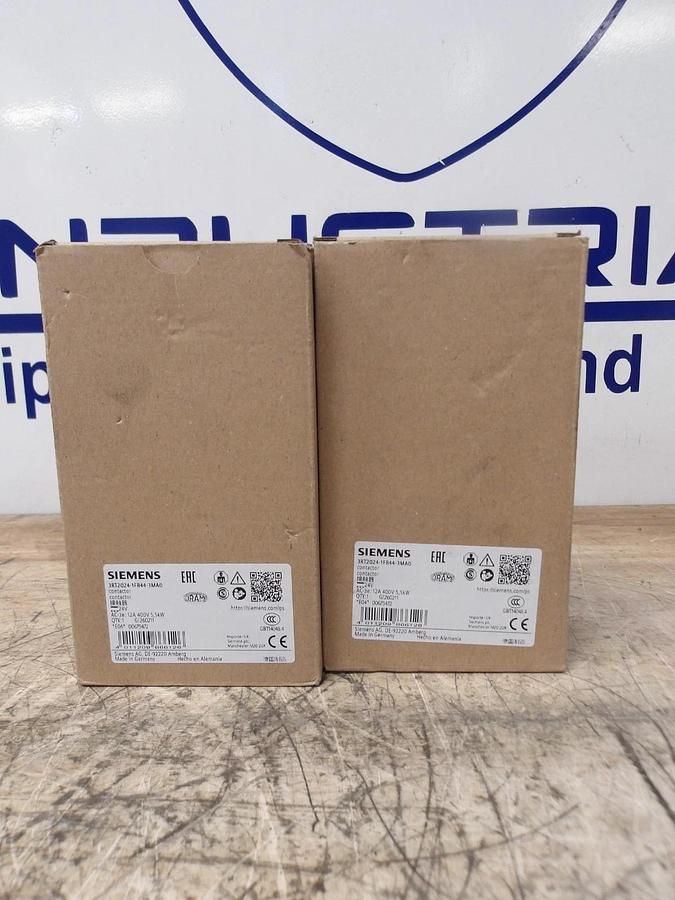 SIEMENS 12 AMP CONTACTOR, 400 V (LOT OF 2) #771025G NIB
