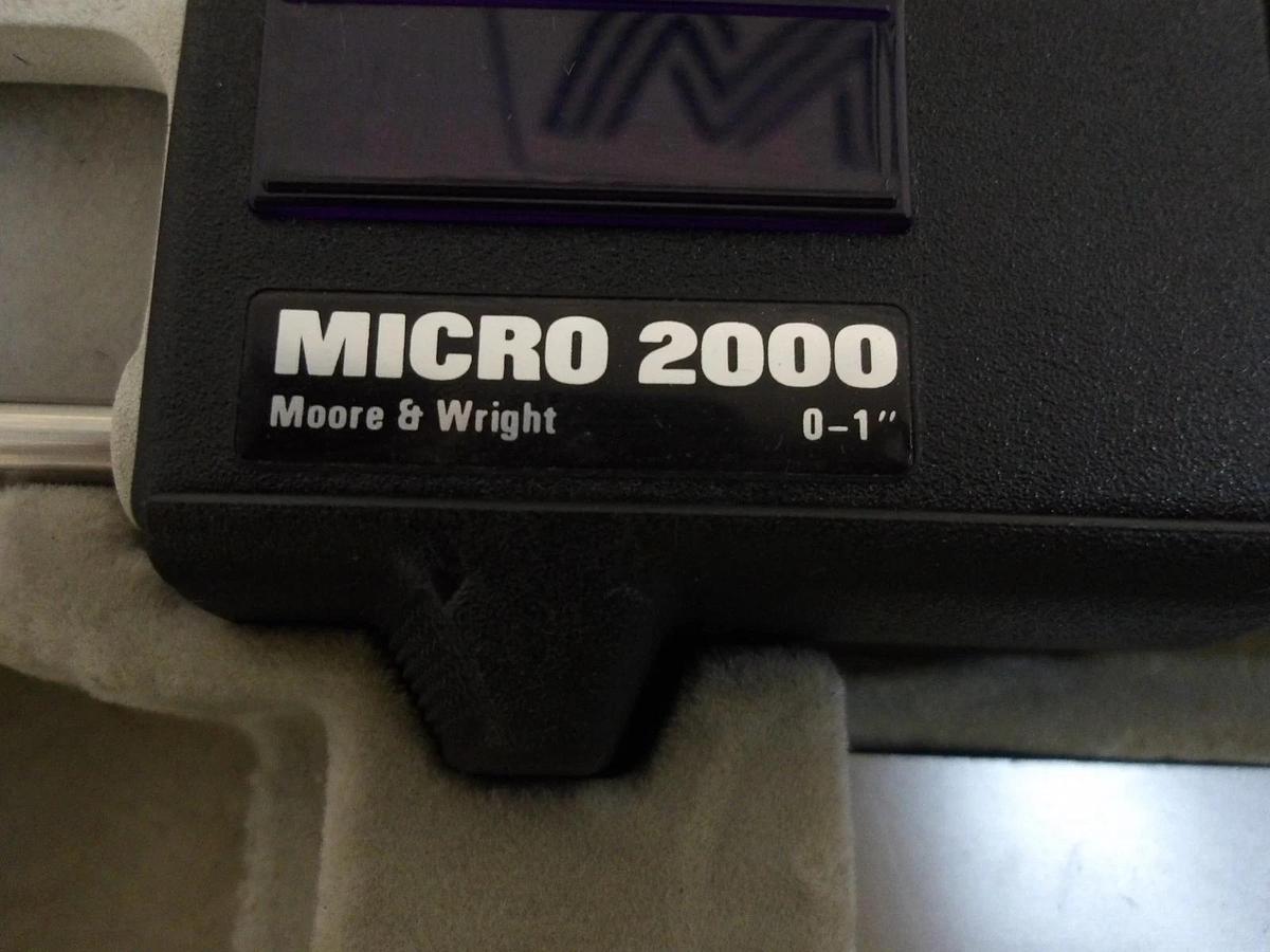 Used MOORE & WRIGHT MICRO 2000 ELECTRONIC MICROMETER M2001, #814934G USED