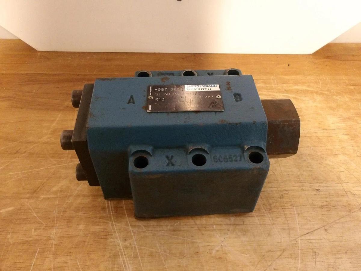 Used REXROTH MANNESMANN SL30PA1-42/V HYDRAULIC BLOCK, #3171030G NEW