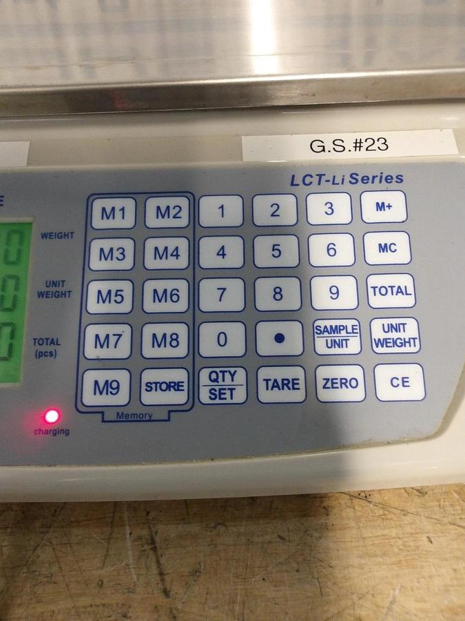 Used TREE COUNTING SCALE MCT-Li PLUS SERIES, 0-33 LBS, #8121053G USED