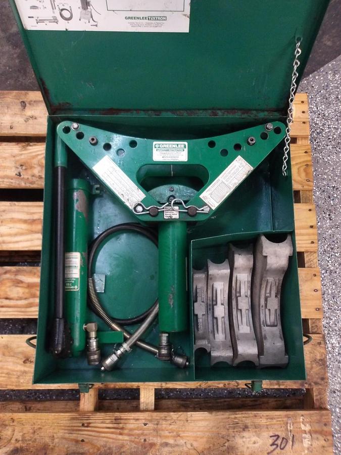 Used GREENLEE 880 LIGHT WEIGHT HYDRAULIC BENDER, #3101236G USED