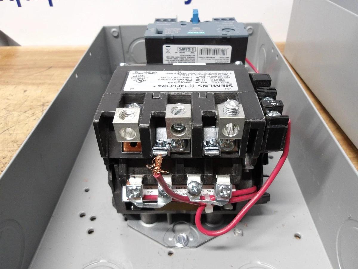Used SIEMENS SIZE 2 MOTOR STARTER 14FUF32A, #121845G USED