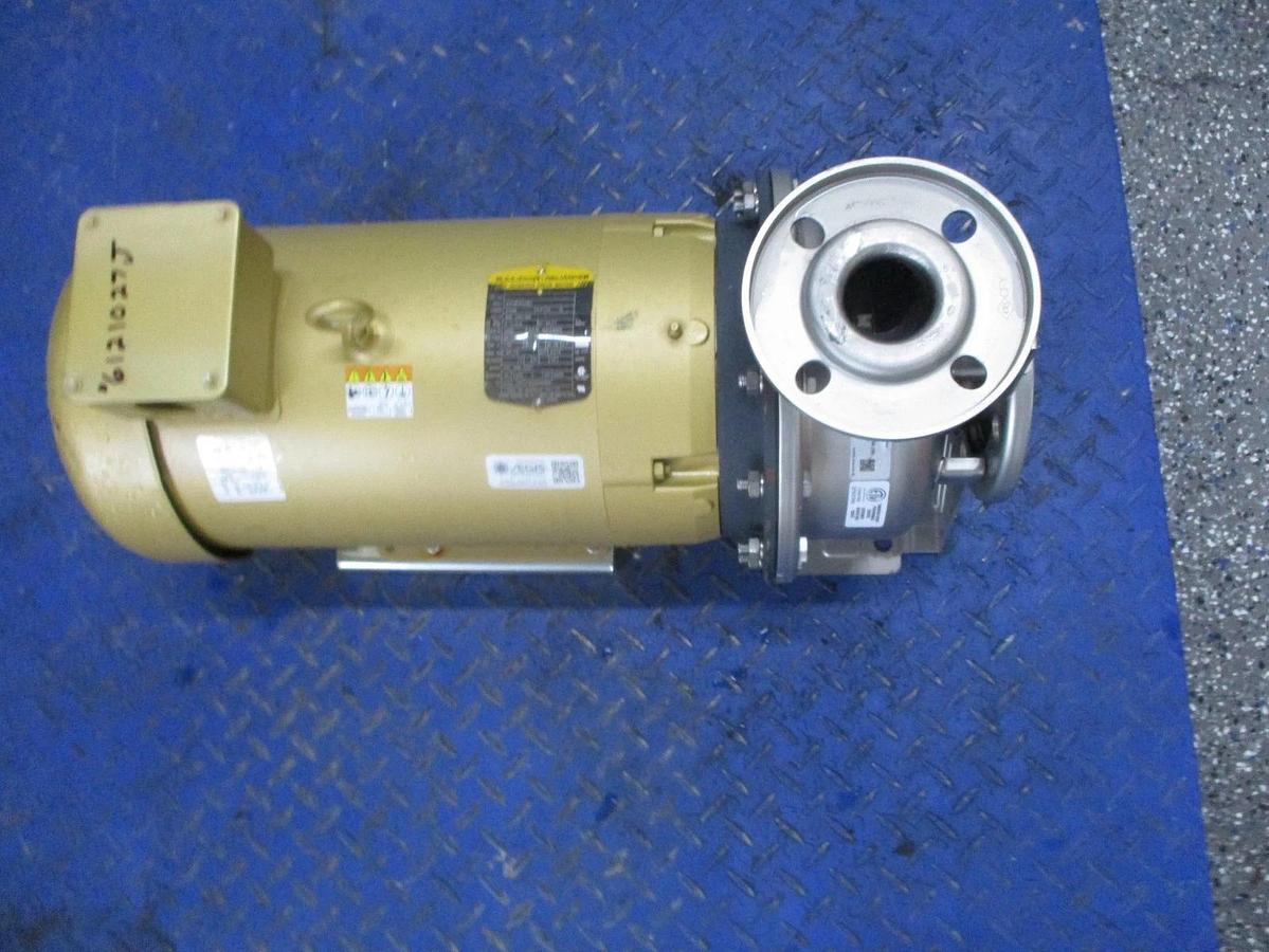 Used EBARA 2" X 2-1/2" STAINLESS 15 HP PUMP, #6121027J NEW