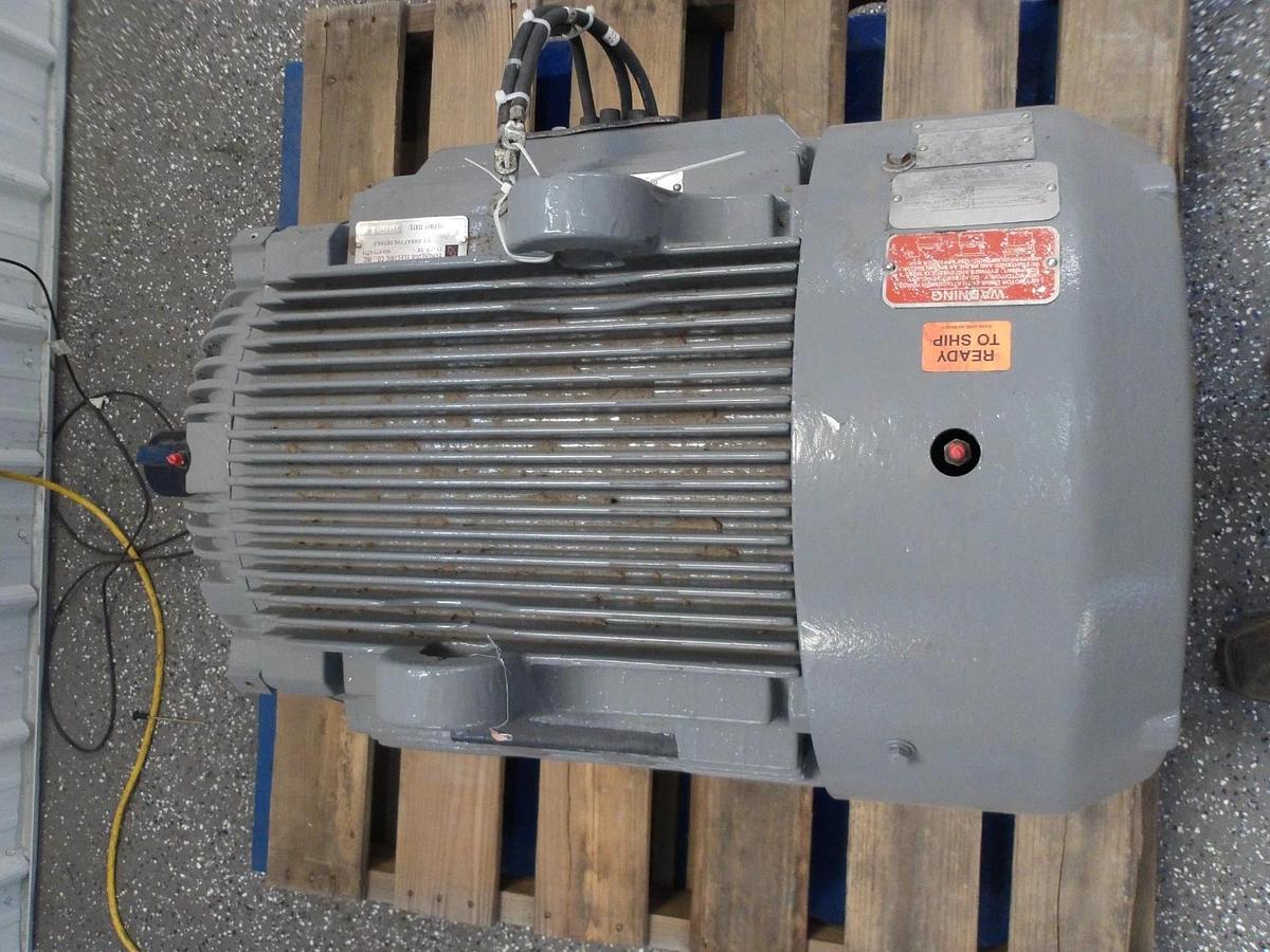 Used BALDOR 100 HP MOTOR, 460 V, 1785 RPM, FR 405T, #325126G REMANUFACTURED