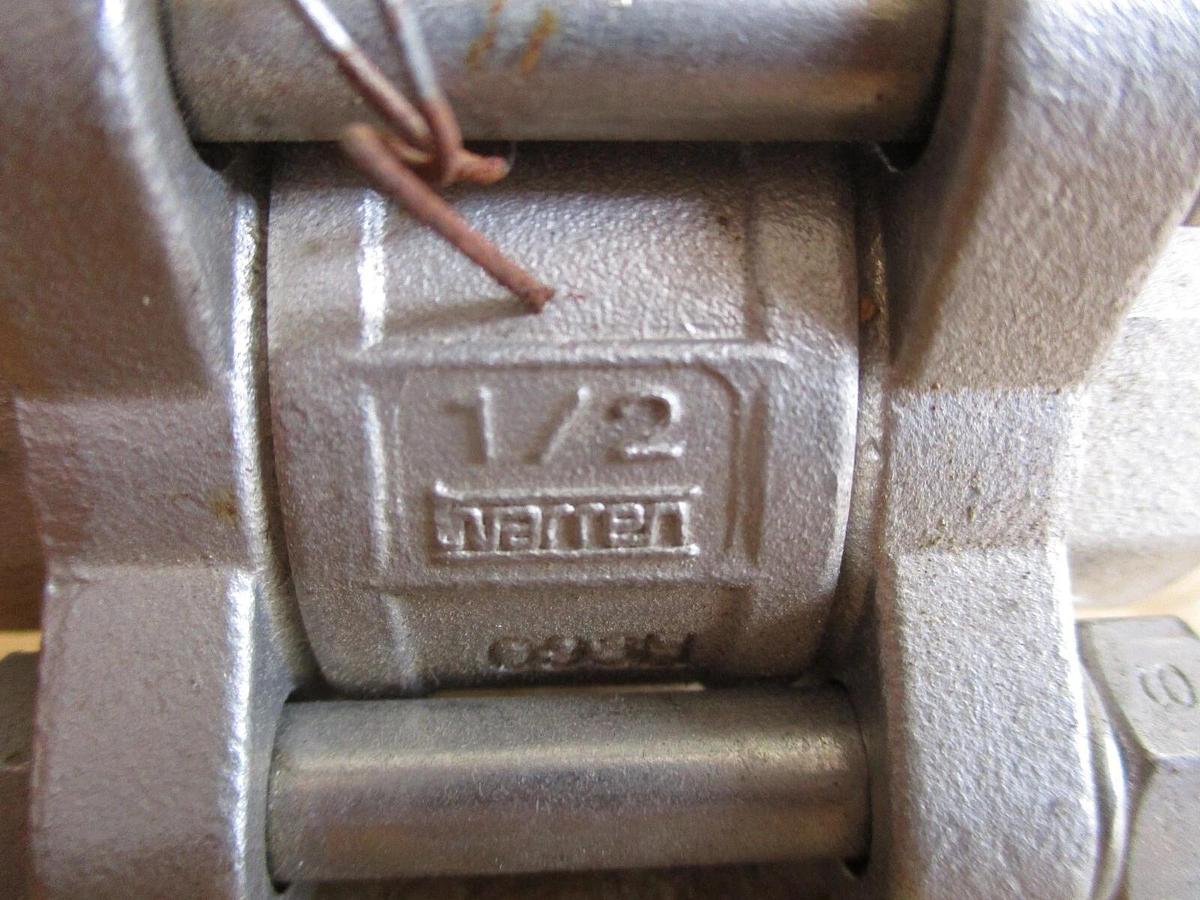 Used WARREN 1/2" STAINLESS BALL VALVE (SOCKET WELD) (LOT OF 2), #4161211J NEW