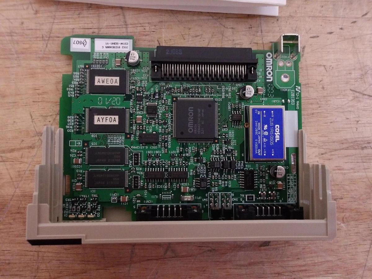Used OMRON CS1W-SCB41-V1 SERIAL COMMUNICATIONS MODULE, #4301008G NEW