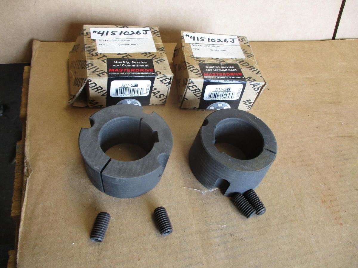 MASTERDRIVE 2517-50MM TAPER LOCK BUSHING (LOT OF 2) #4151026J NIB
