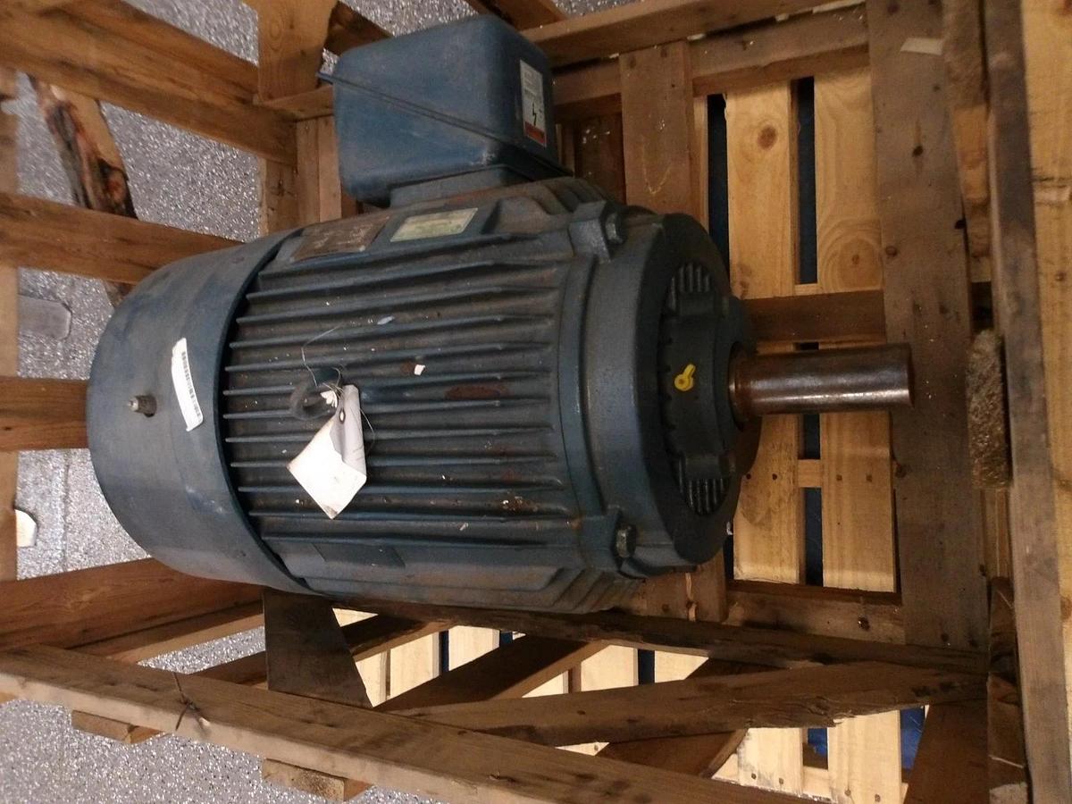 Used SIEMENS 75 HP MOTOR, 1775 RPM, FR 365T, 230/460 V, #410845G REMANUFACTURED