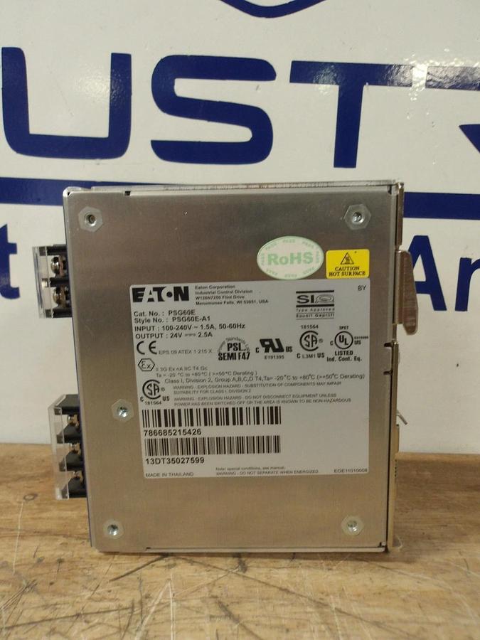 Used EATON PSG60E POWER SUPPLY, 24 V, #629 USED