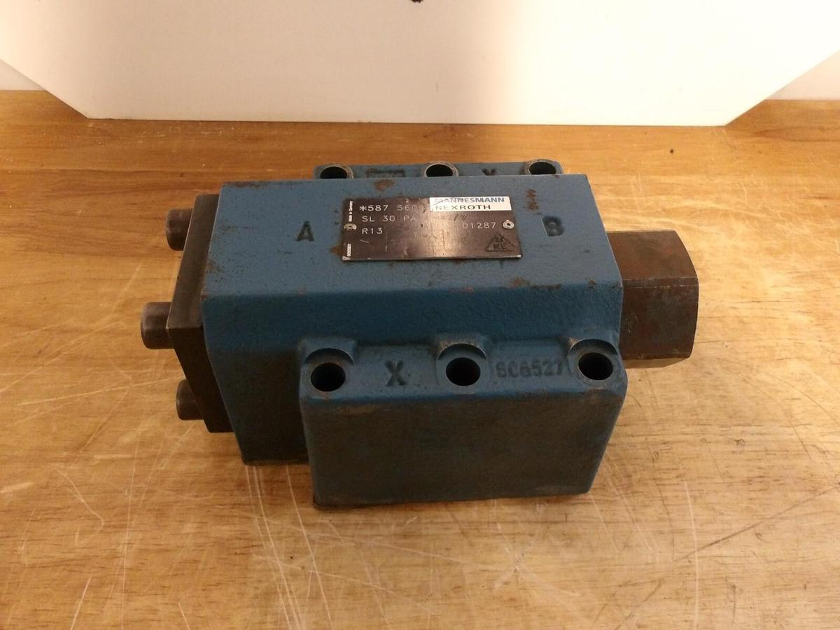 Used REXROTH MANNESMANN SL30PA1-42/V HYDRAULIC BLOCK, #3171030G NEW