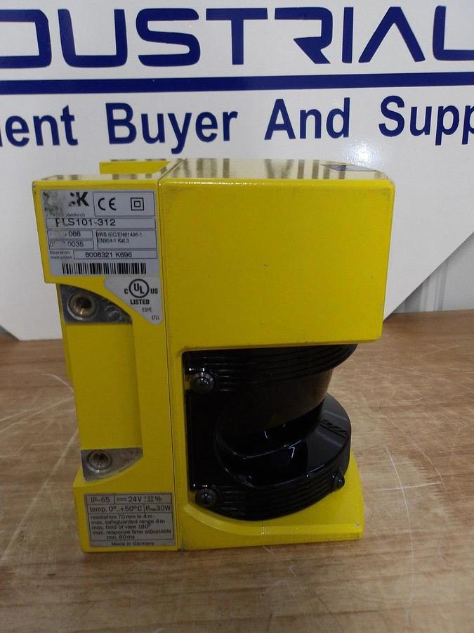 Used SICK PLS101-312 SAFETY LASER SCANNER 24 V, #225251G USED