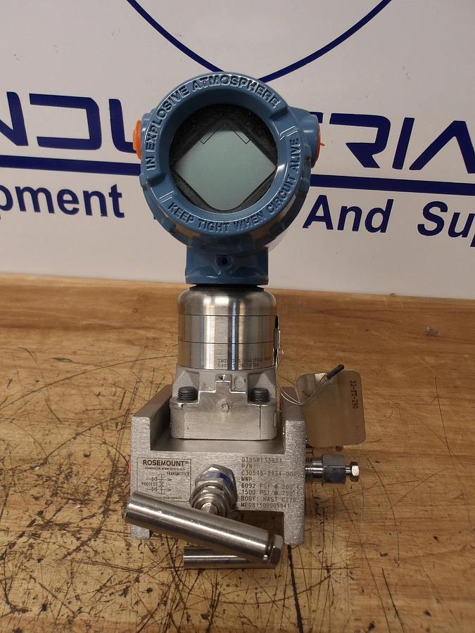Used ROSEMOUNT 3051 PRESSURE TRANSMITTER, #11261050G NEW