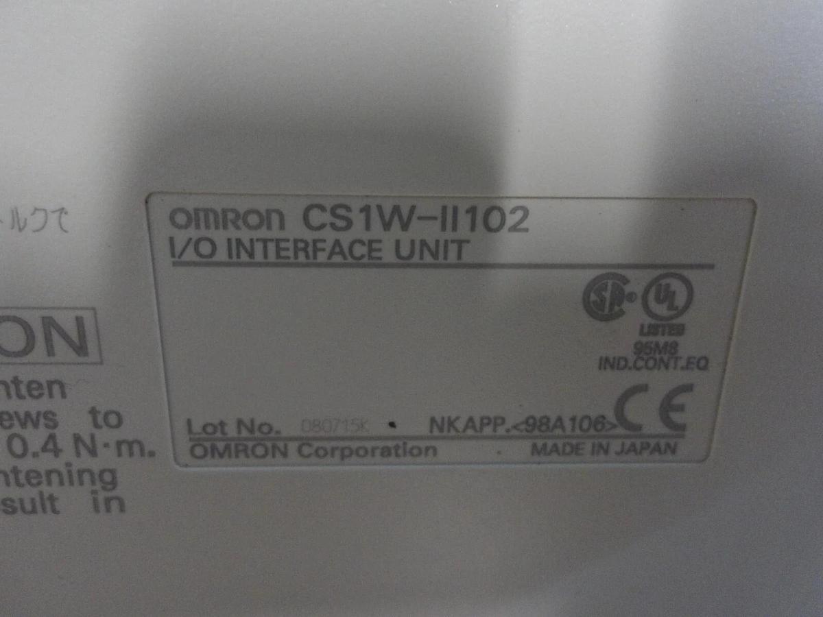 OMRON CS1W-11 102 INTERFACE MODULE, #320855G NIB