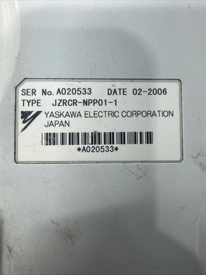 Used Yaskawa Teach Pendant Type:JZRCR-NPP01-1, Used Take Off! #12161004P