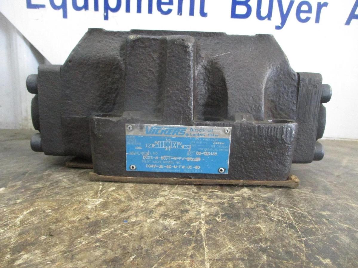Used VICKERS DG5S-8-2C-T-M-FW DIRECTIONAL VALVE, #827225J USED