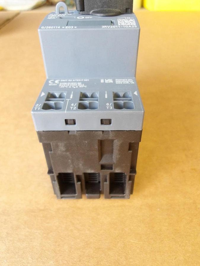 SIEMENS 3RV2011-1GA25 CIRCUIT BREAKER 4.5/6.3 AMP, #113141G NIB