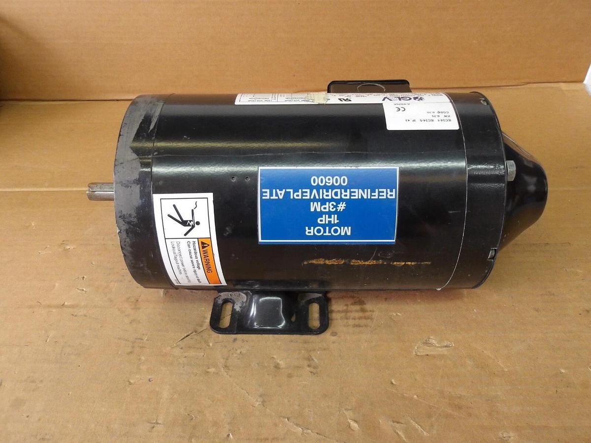 Used GL&V 1 HP MAXGUARD MOTOR, FR 56C, 1750/3505 RPM, 460-230 V, #11141006G NEW