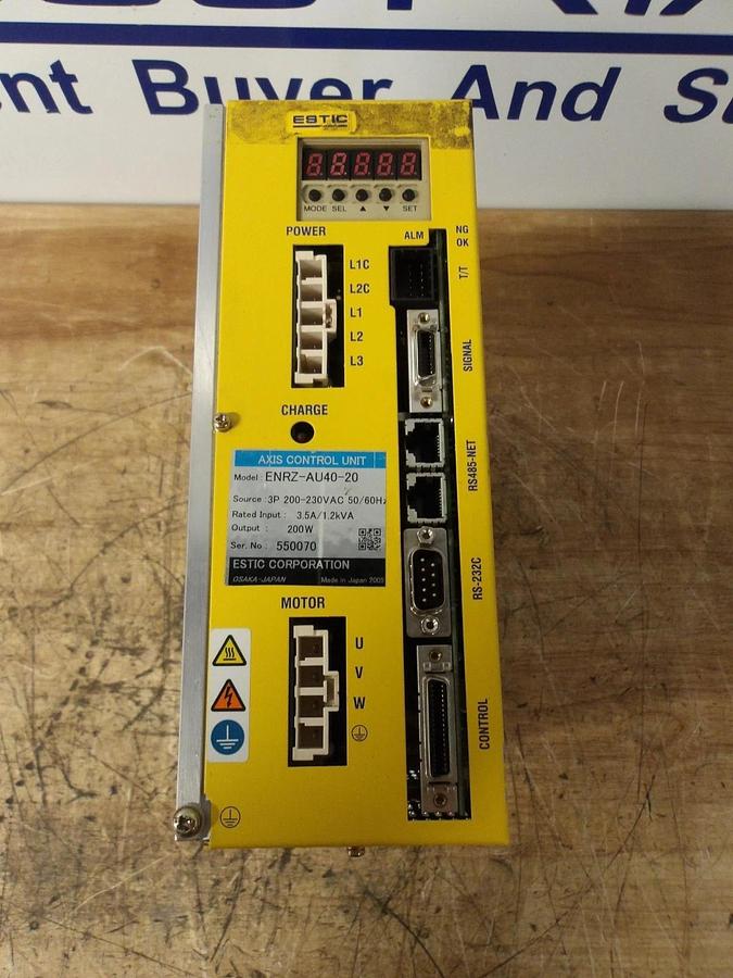Used ESTIC ENRZ-AU40-20 AXIS CONTROL UNIT, #16143G USED