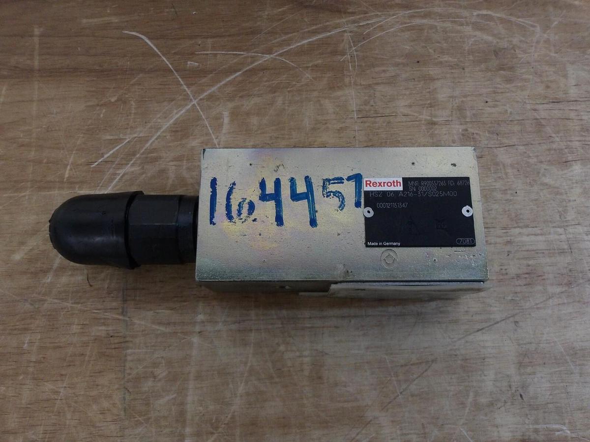 Used REXROTH HSZ 06 A216-31/S025M00 HYDRAULIC PRESSURE VALVE, #33211G NEW