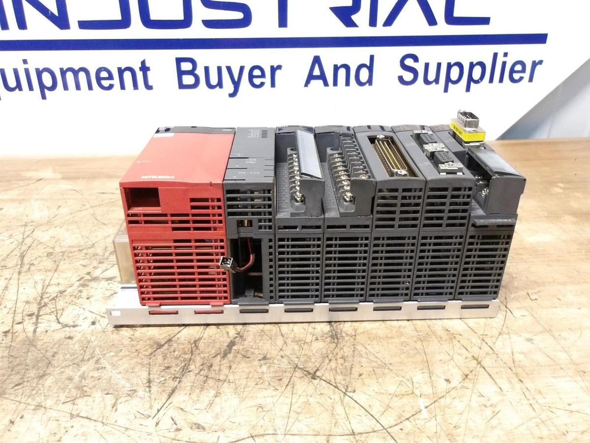 Used MITSUBISHI PLC RACK & CARDS Q02HCPU, #116247G USED