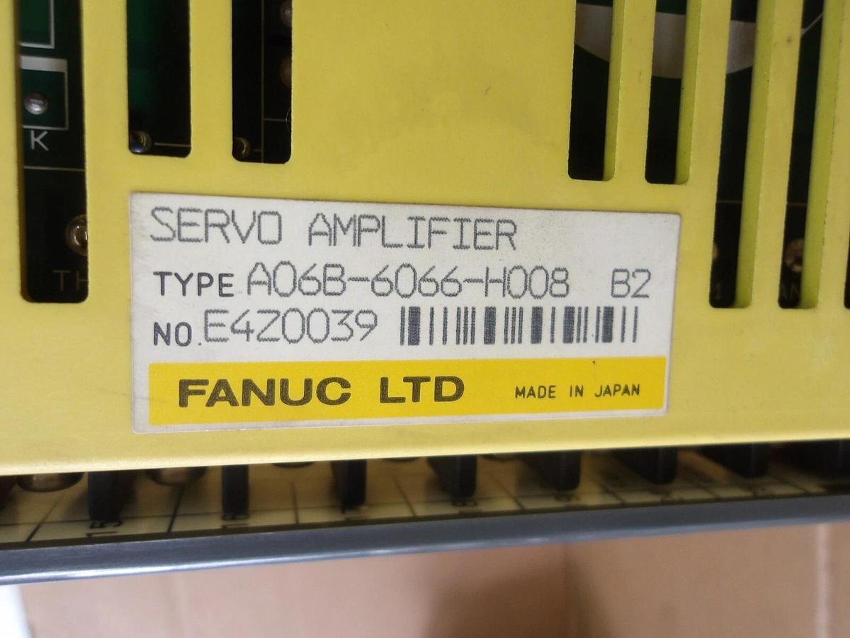 Used FANUC C SERIES SERVO AMPLIFIER A06B-6066-H008, #1181138G USED