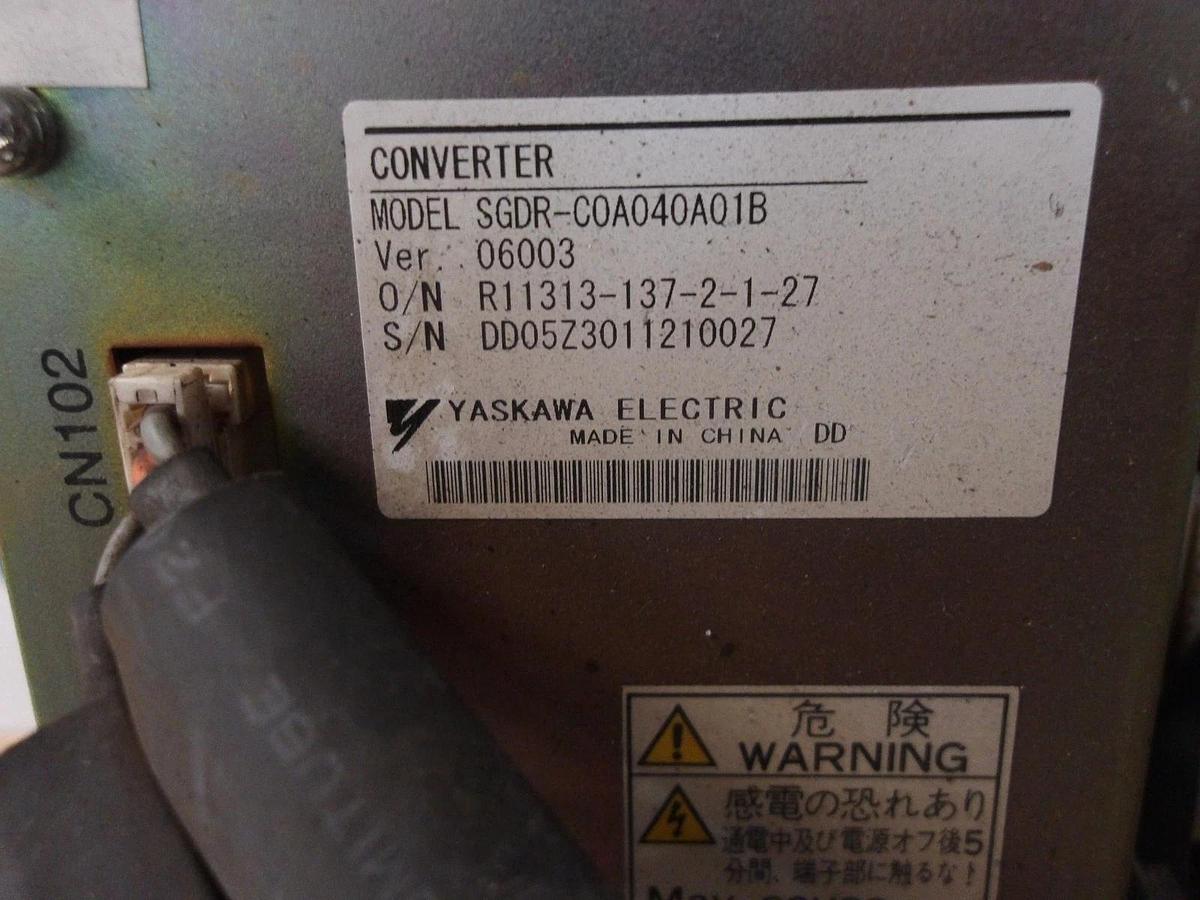 Used YASKAWA 6AXIS ROBOT SERVO-PACK UNIT SGDR-EA1400N, #128151G USED