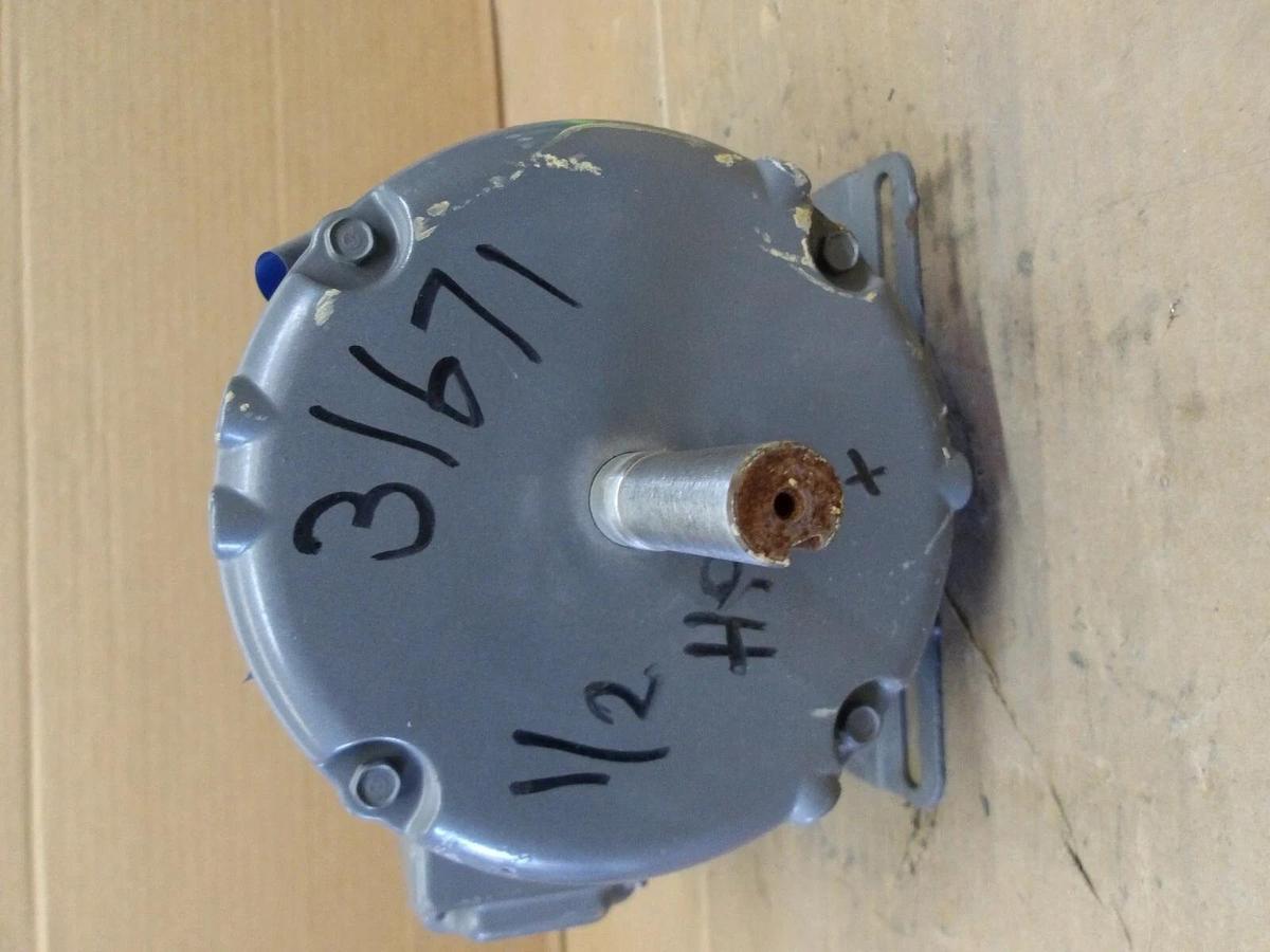 Used BALDOR 1/2 HP MOTOR, FR 56, 3450 RPM, 208-230/460 V, #1121830G NEW
