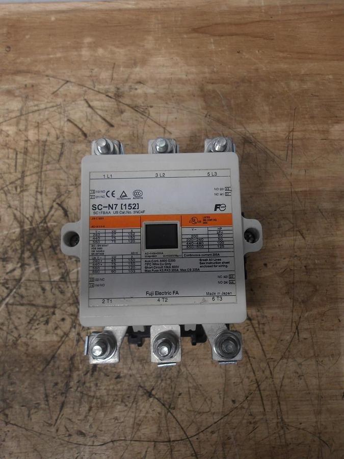 Used FUJI SC-N7 MACHINE CONTACTOR 3NC4F, #123914G USED