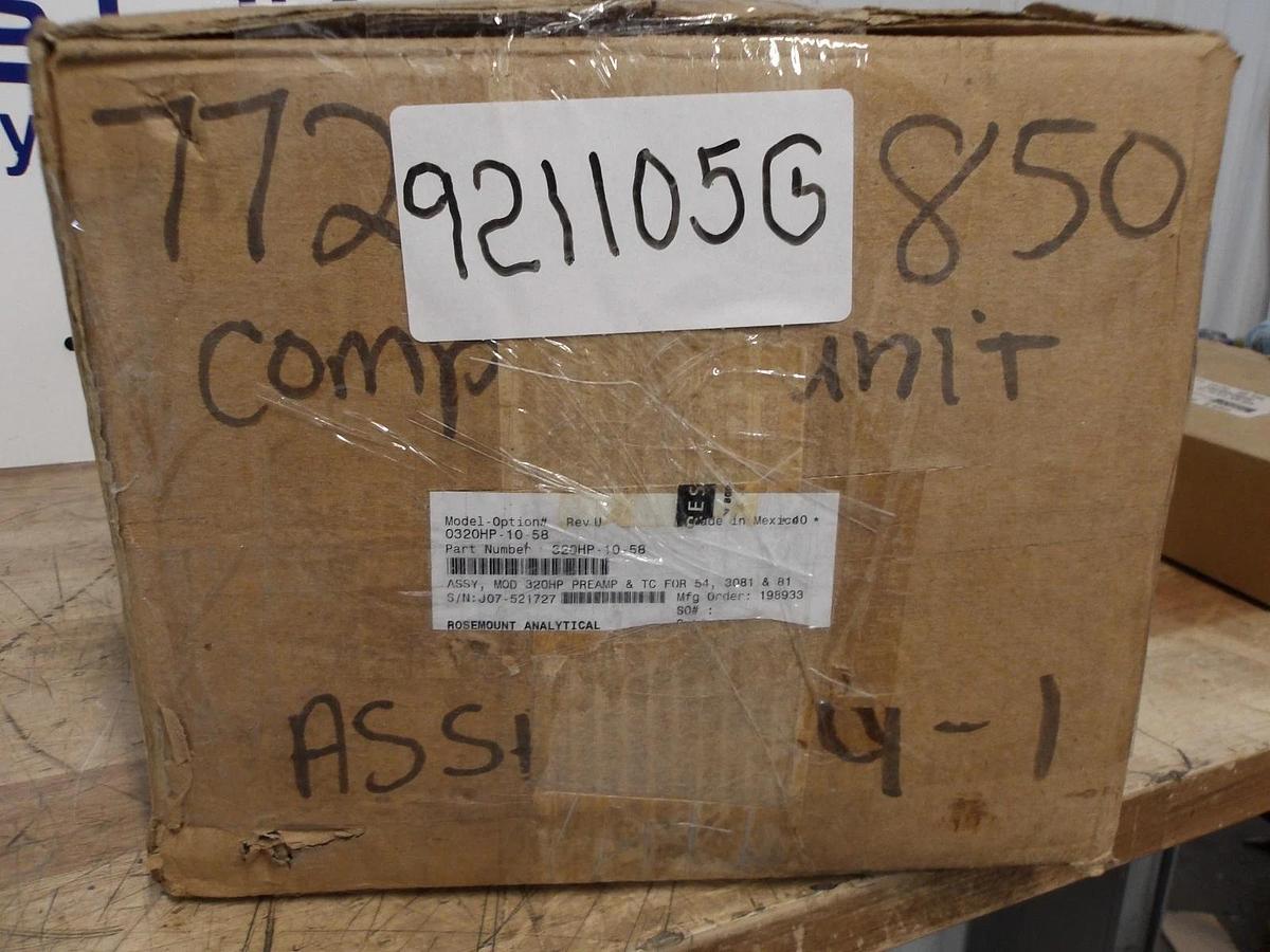 ROSEMOUNT 0320HP HIGH PURITY PH SENSOR, #921105G NIB