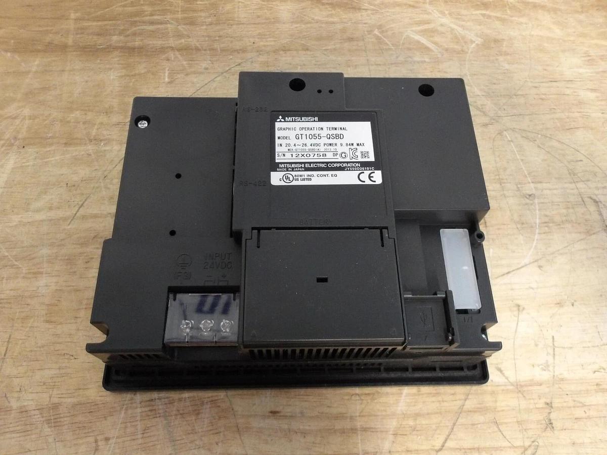 Used MITSUBISHI GT1055-QSBD GRAPHIC OPERATION TERMINAL 24 V, #4221030G NEW